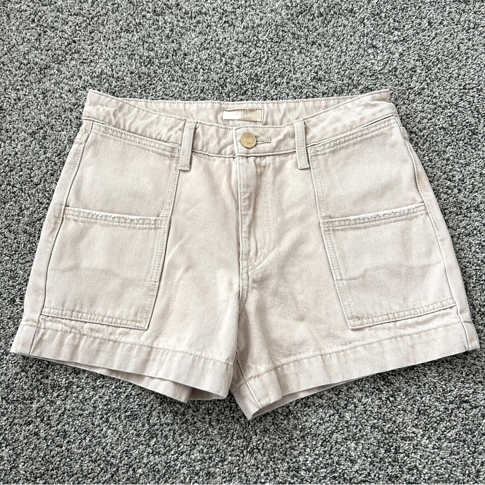 Kut from the Kloth Beige Utility Shorts